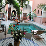 Winterzon in december: Marrakech, Riad Barroko
