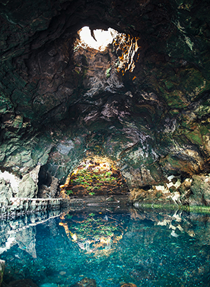 Natuur op Lanzarote: grotten