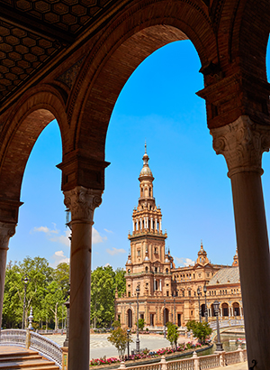 Bezienswaardigheden Sevilla; Plaza de Espana