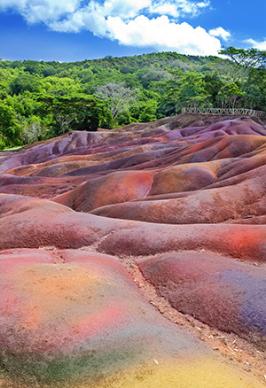 Mauritius, seven coloured earth