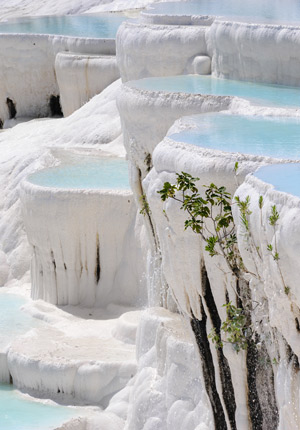 Mooie plekken in Europa: Pamukkale