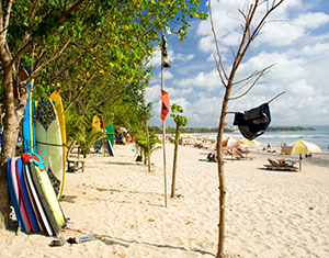 mooiste stranden bali: Kuta Beach