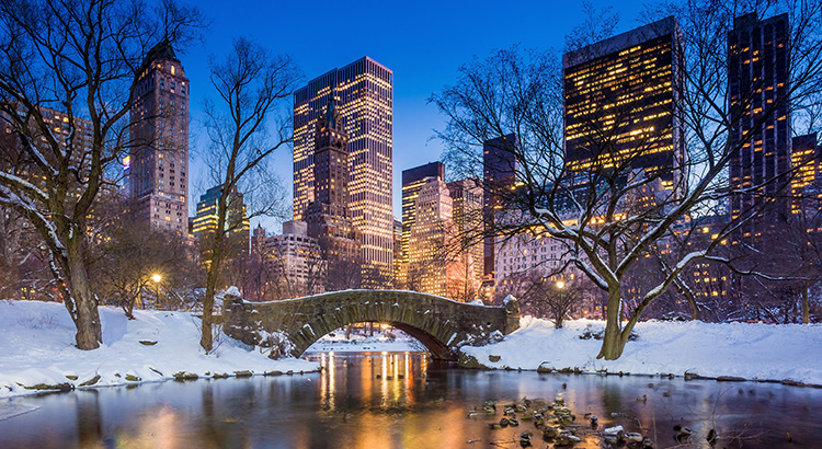 Goedkoop naar New York in de winter