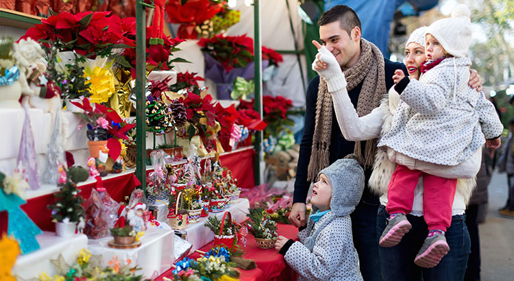 kerstmarkten met kinderen