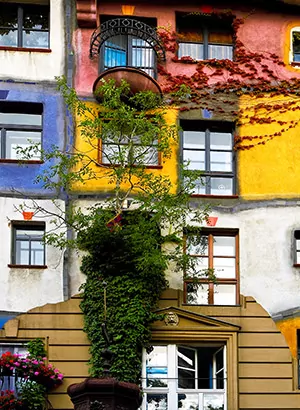 Romantisch Wenen: Hundertwasser Haus