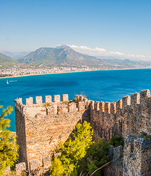 Vakantie Alanya: kasteel van Alanya