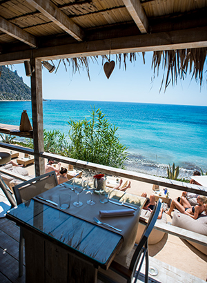 Beachclubs op Ibiza: Amante