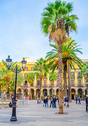 Gratis doen in Barcelona: Plaça Reial