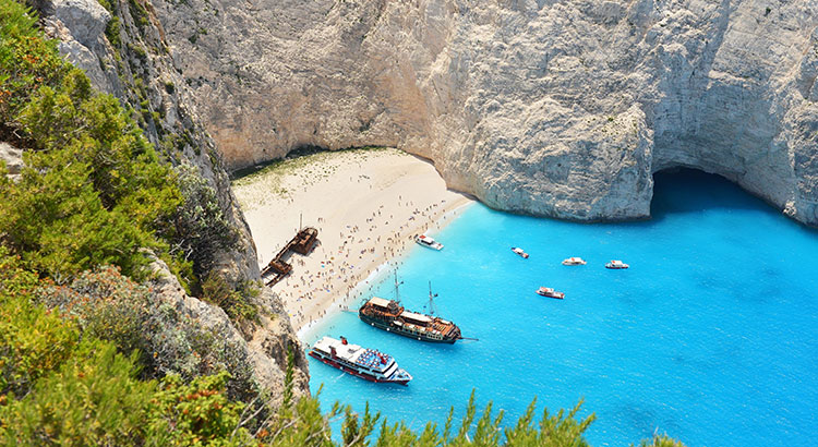 Scheepswrak Zakynthos op Navagio Beach