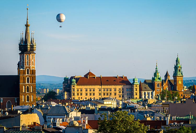 Bezienswaardigheden Krakau: luchtballon