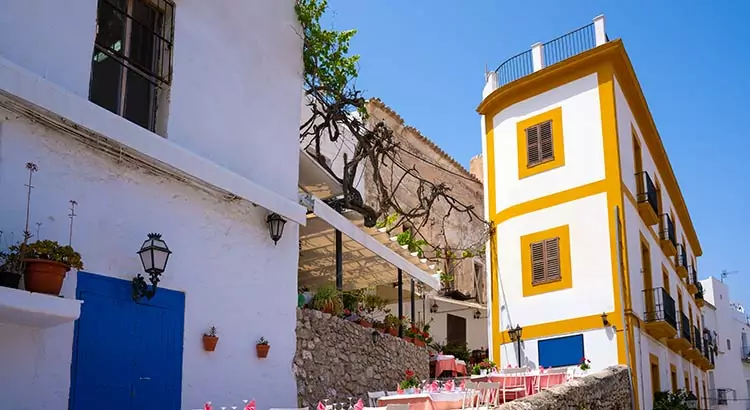 Dalt Vila, het oude centrum van Ibiza-Stad