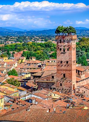 Uitzicht over Lucca