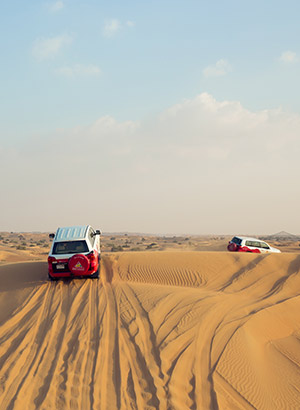 Wat te doen in Dubai: jeepsafari