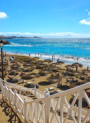 Mooiste stranden Tenerife: Playa El Duque