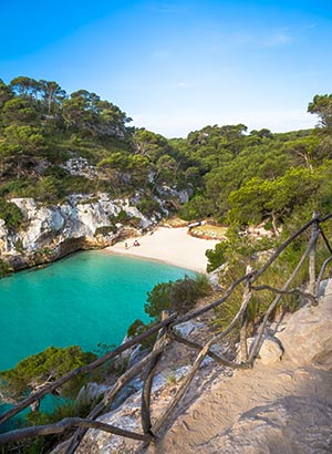 Mooiste stranden Menorca: Cala en Turqueta