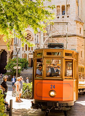 Bezienswaardigheden Mallorca: treintje Sollér
