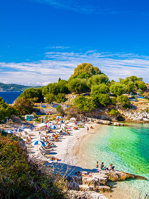 Corfu met kinderen: strand