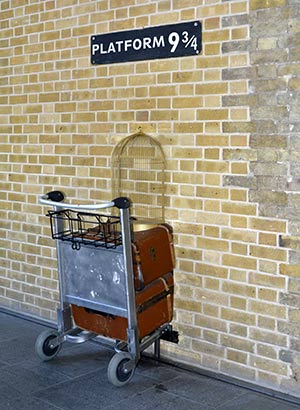 Harry Potter in Londen: Platform 9 3/4