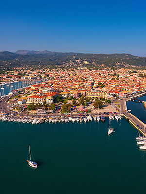 Lefkas-Stad, haven