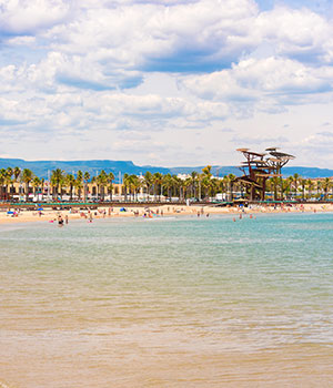 Stranden Costa Dorada, Platja de la Pineda