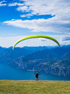 Actieve vakantie Gardameer, paragliden