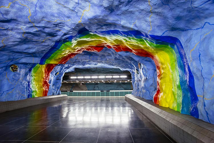 Metro Stockholm kunst: stadion