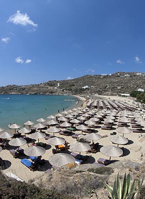 Mooiste stranden Mykonos: Super Paradise Beach