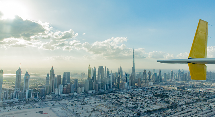 Dubai vanuit de lucht