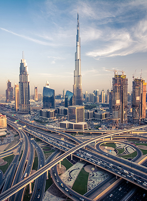 Dubai vanuit de lucht: Burj Khalifa