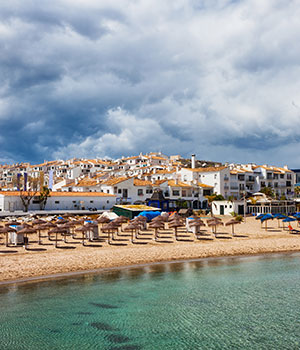 Puerto Banús haven van Marbella, strand