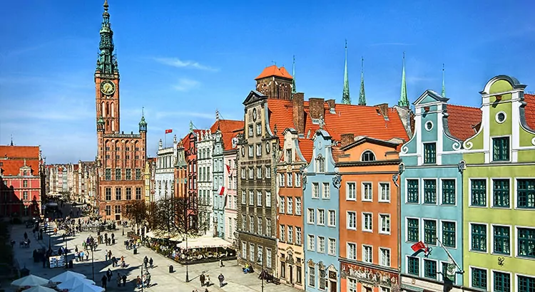 Gdansk kleurrijke Poolse stad