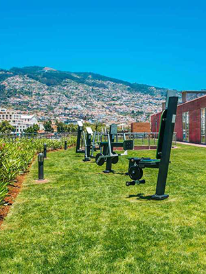 Pestana CR7 Funchal, Christiano Ronaldo hotel: outdoor gym