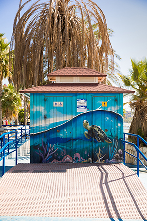 Street art Malaga: strand