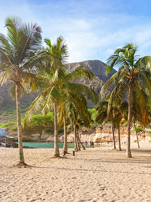 Santiago grootste Kaapverdische eiland, strand