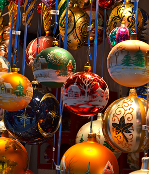 Onbekendere Duitse kerstmarkten, kerstballen 