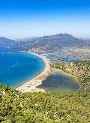 Badplaatsen Lycische kust: Dalyan