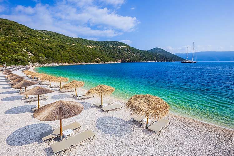 Mooiste stranden Kefalonia: Antisamos Beach