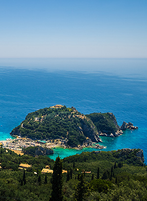 Mooiste stranden Corfu: Paleokastritsa