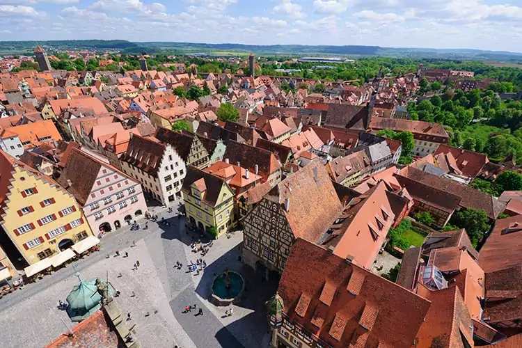Rothenburg ob der Tauber, Duitsland: Marktplatz