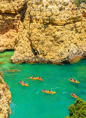 Algarve met kinderen: kajakken