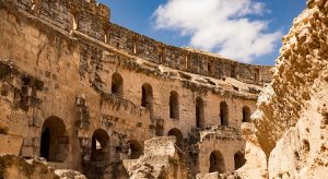 Amfitheater in El Jem (Tunesië): terug in de Romeinse tijd