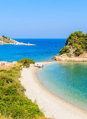 Kokkari, Samos: strand