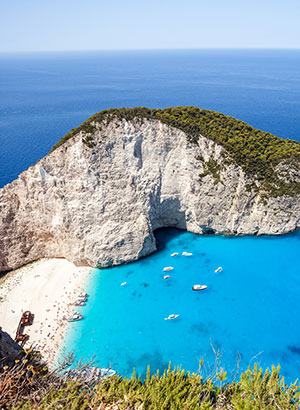 Redenen zonvakantie Zakynthos, Navagio Bay