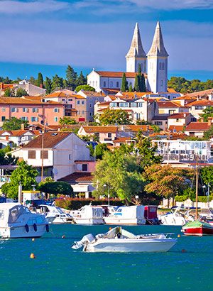 Centrum van Medulin, Istrië (Kroatië)
