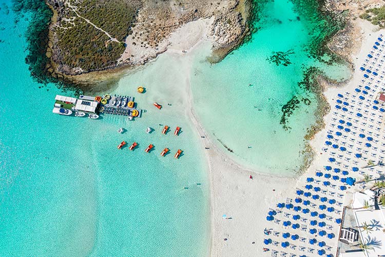 Mooiste stranden Cyprus: Nissi Beach
