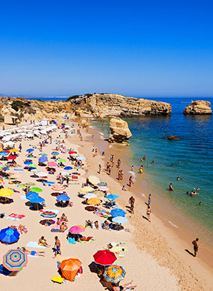 Zon in augustus: Albufeira