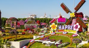 Dubai Miracle Garden, een kleurrijke bloementuin middenin de woestijn