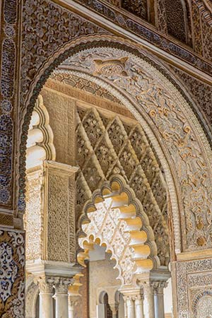 Real Alcázar Sevilla, koninklijk paleis: bogen