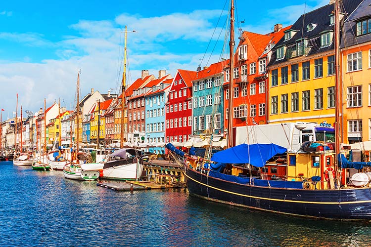 Steden op minder dan 2 uur vliegen: Kopenhagen