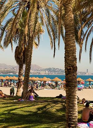 Málaga met kinderen: strand